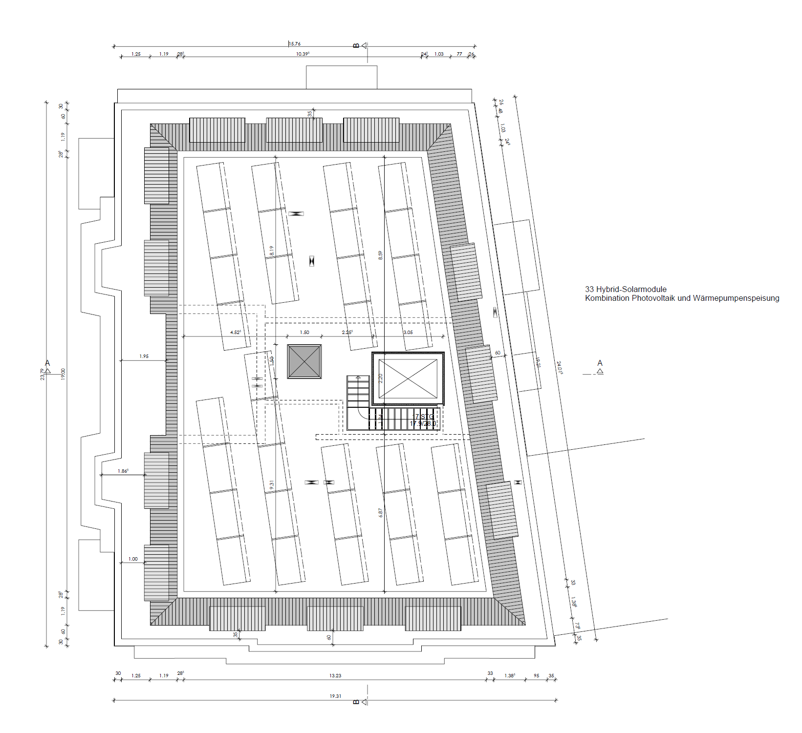Grundriss Dachaufsicht